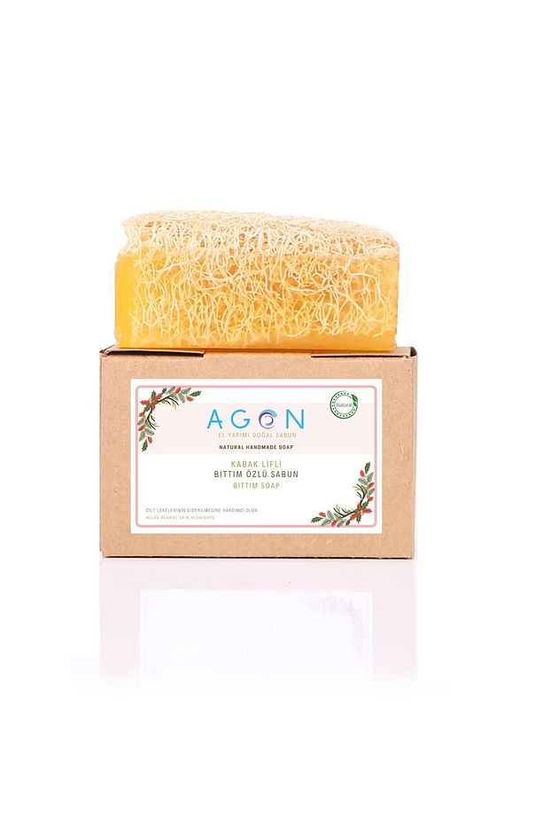 Agon %100 El Yapımı Doğal Kabak Lifli Bıttım Özlü Sabun