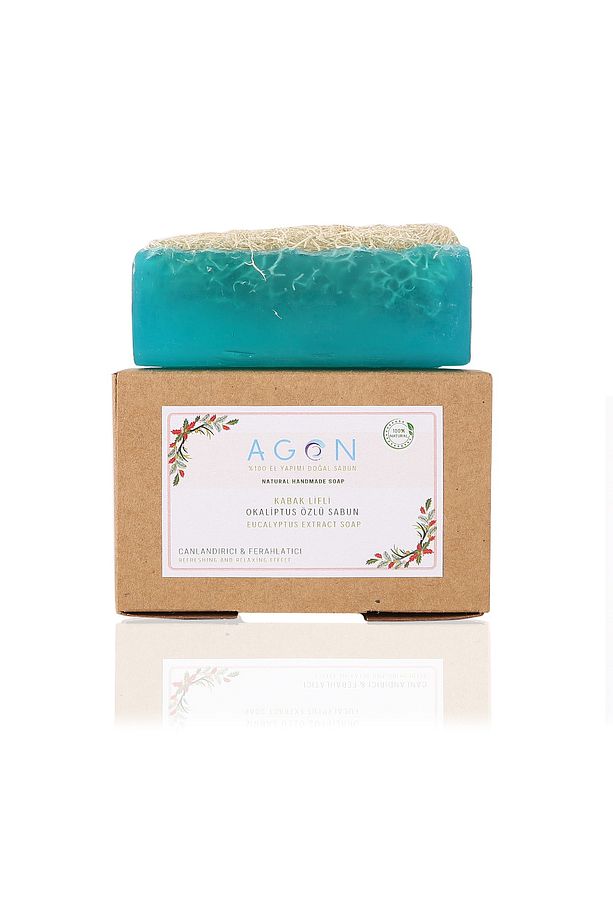 Agon %100 El Yapımı Doğal Kabak Lifli Okaliptus Sabunu 120 Gr